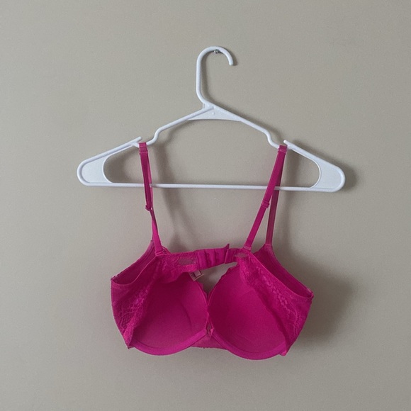 La Senza Bra Push Up Pink Lace Neon Sparkle Size - Picture 6 of 17